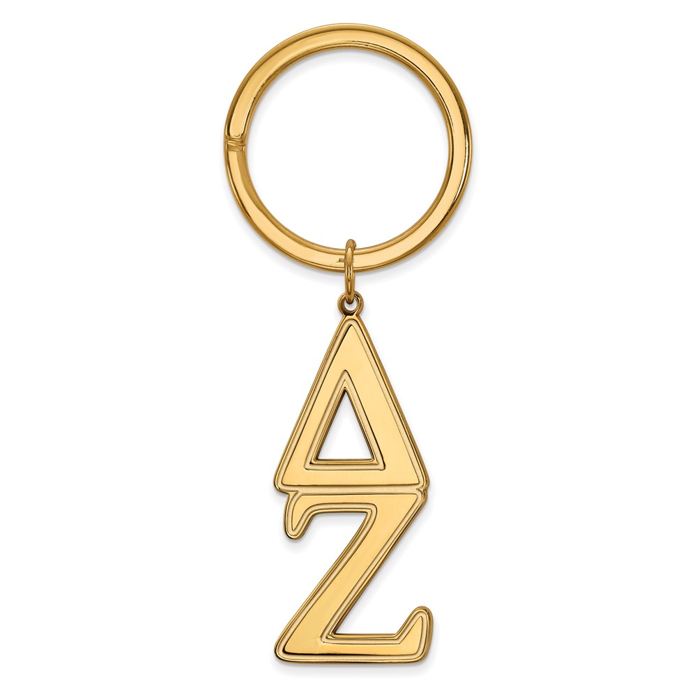 14K Plated Silver Delta Zeta Key Chain