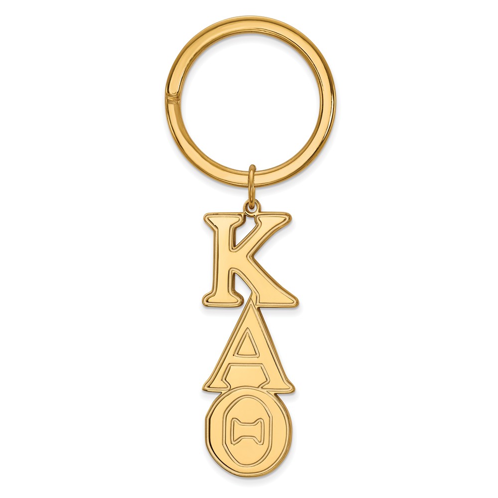 14K Plated Silver Kappa Alpha Theta Key Chain