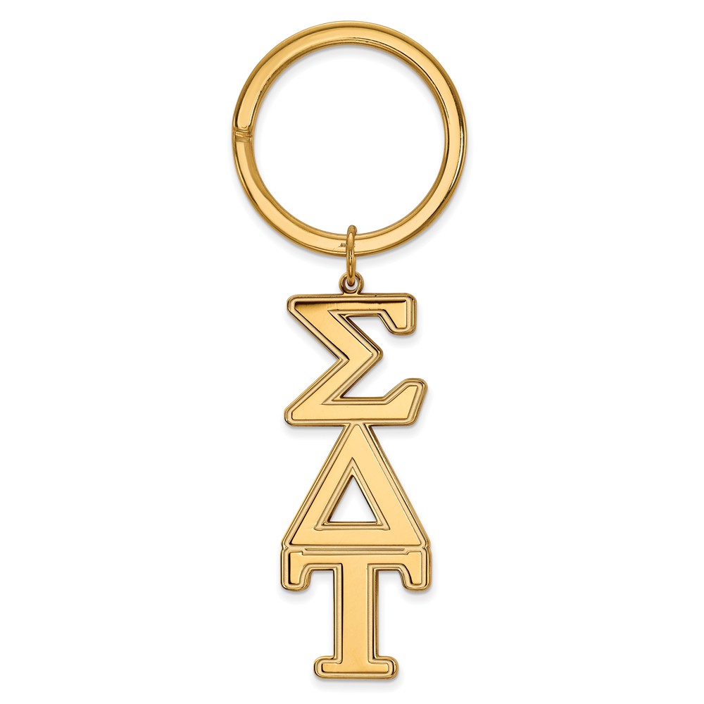 14K Plated Silver Sigma Delta Tau Key Chain