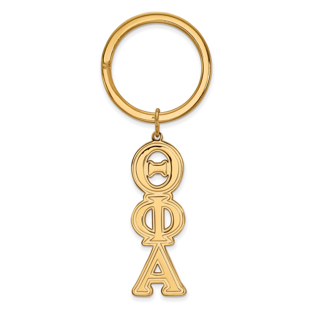 14K Plated Silver Theta Phi Alpha Key Chain