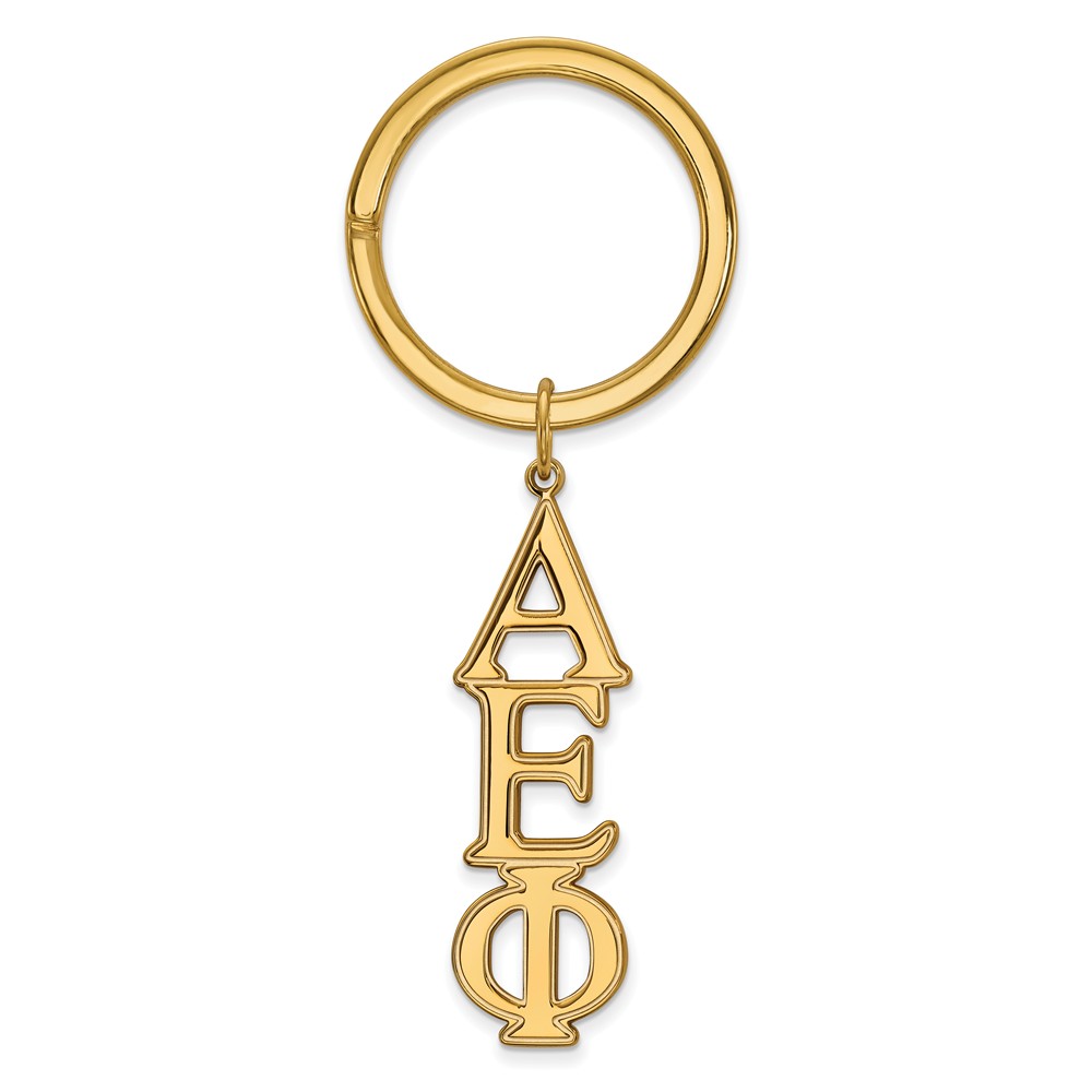 14K Plated Silver Alpha Epsilon Phi Key Chain