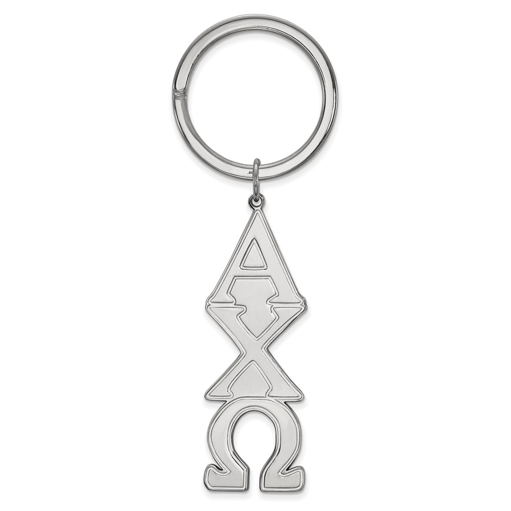 Sterling Silver Alpha Chi Omega Key Chain