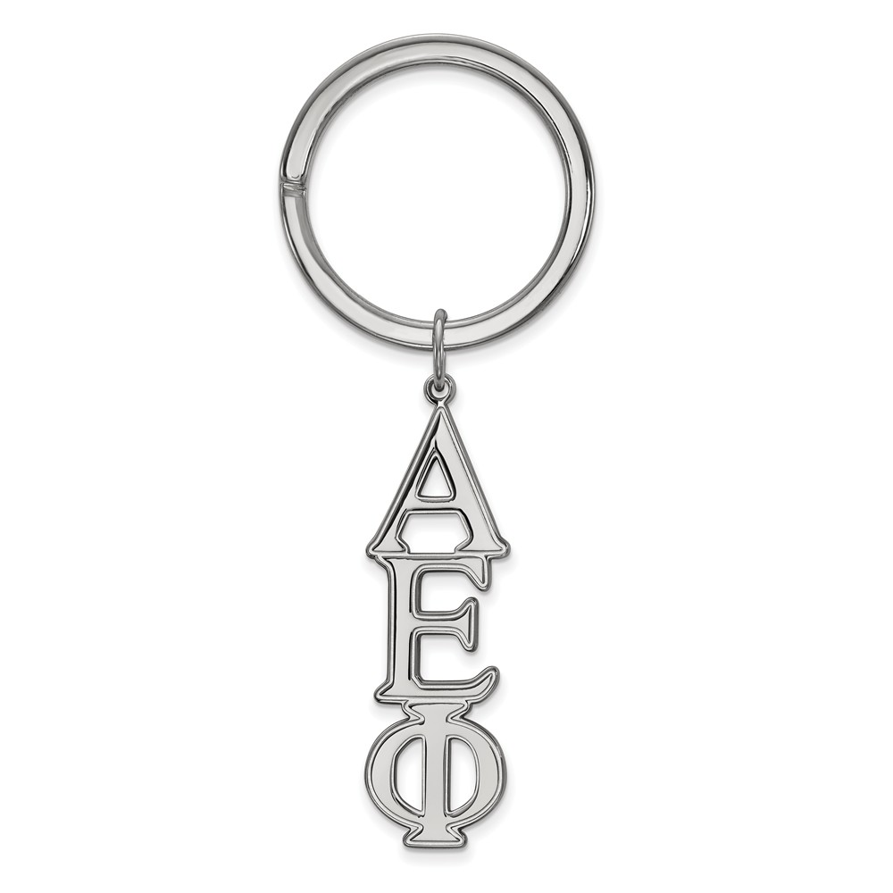 Sterling Silver Alpha Epsilon Phi Key Chain