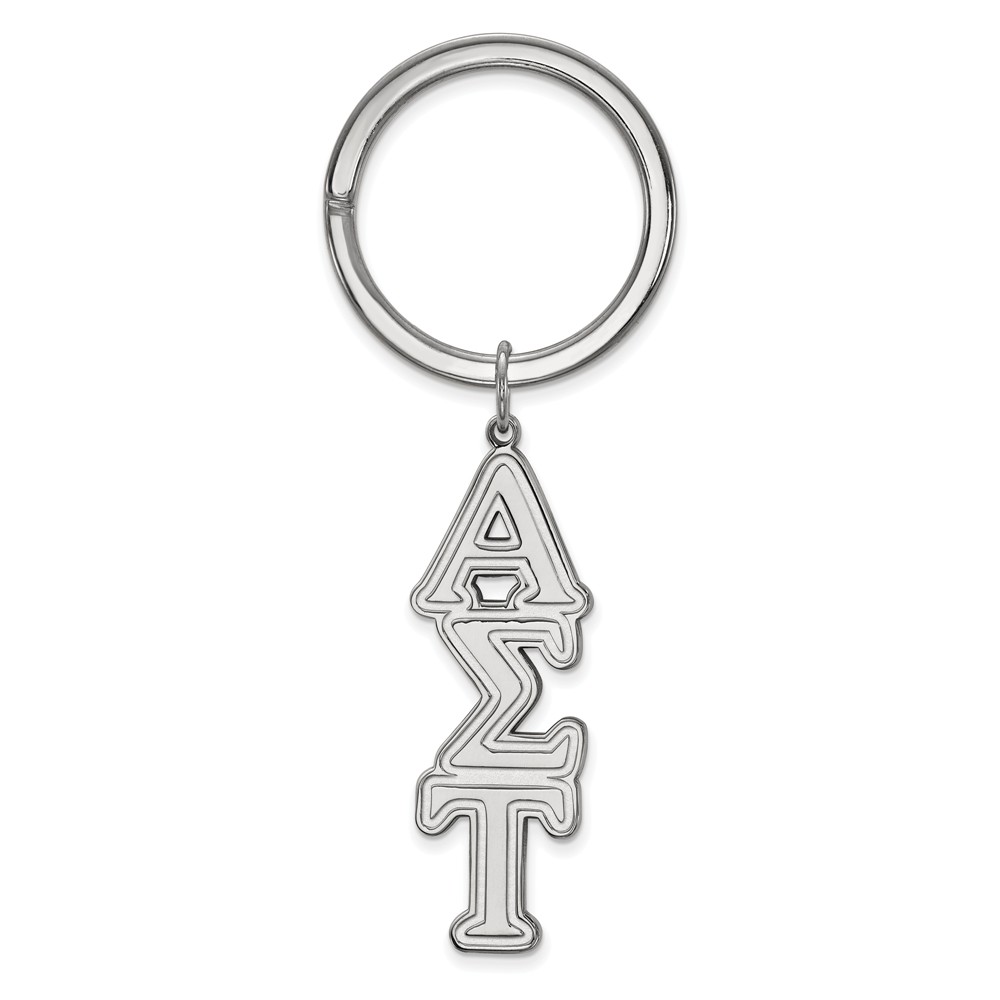 Sterling Silver Alpha Sigma Tau Key Chain