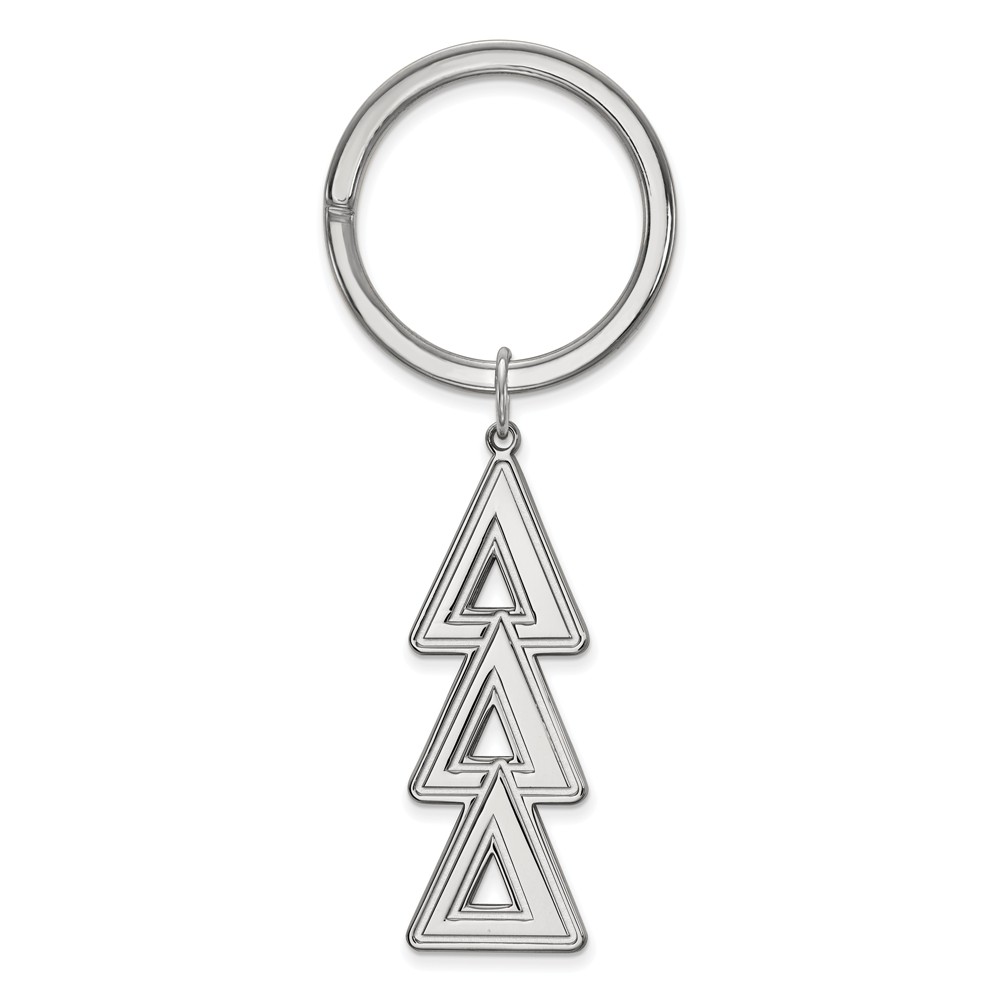 Sterling Silver Delta Delta Delta Key Chain