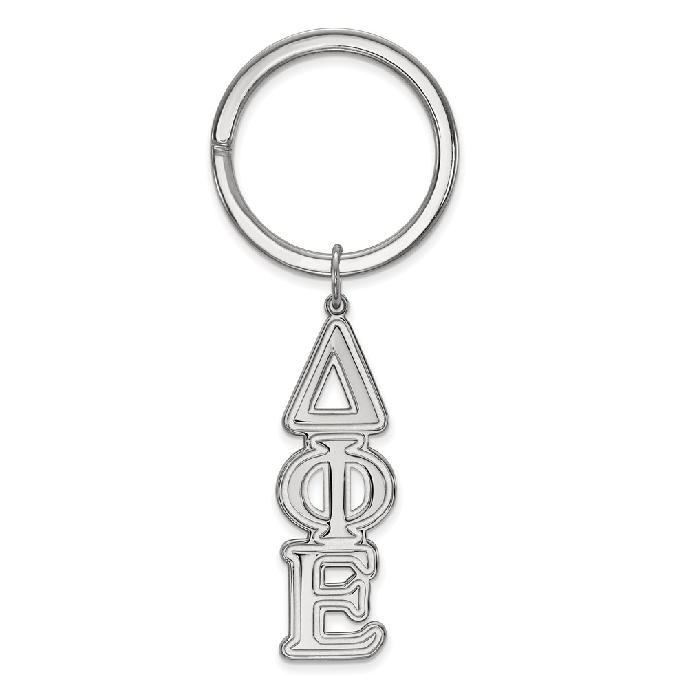 Sterling Silver Delta Phi Epsilon Key Chain