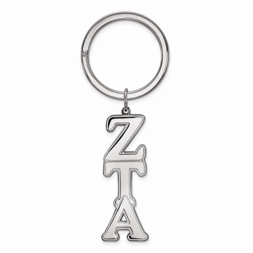 Sterling Silver Zeta Tau Alpha Key Chain