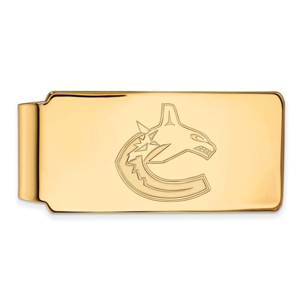10k Yellow Gold NHL Vancouver Canucks Money Clip