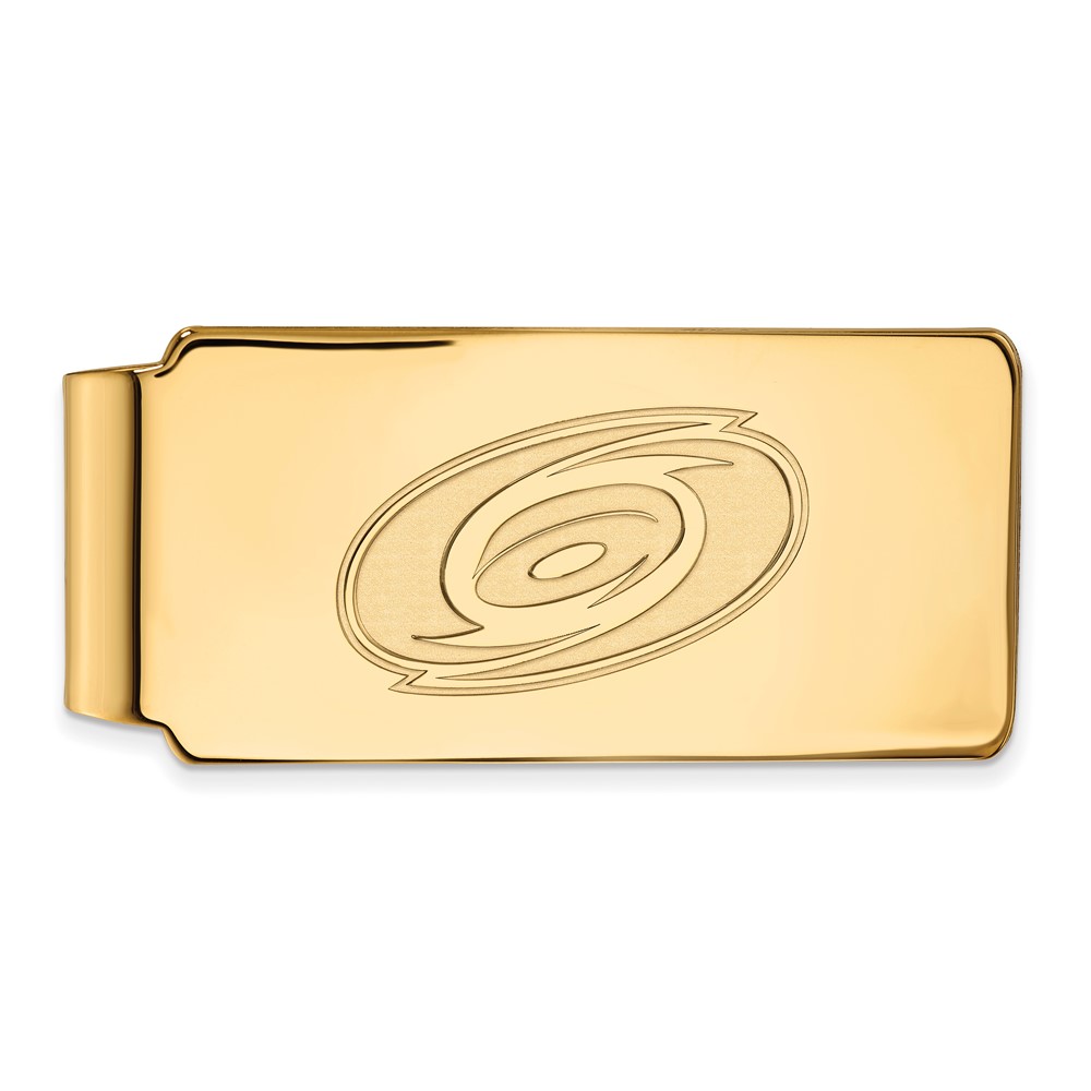 10k Yellow Gold NHL Carolina Hurricanes Money Clip