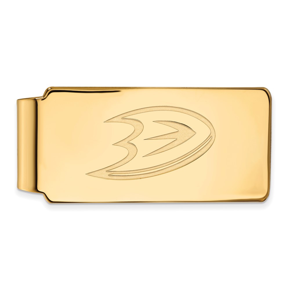 10k Yellow Gold NHL Anaheim Ducks Money Clip