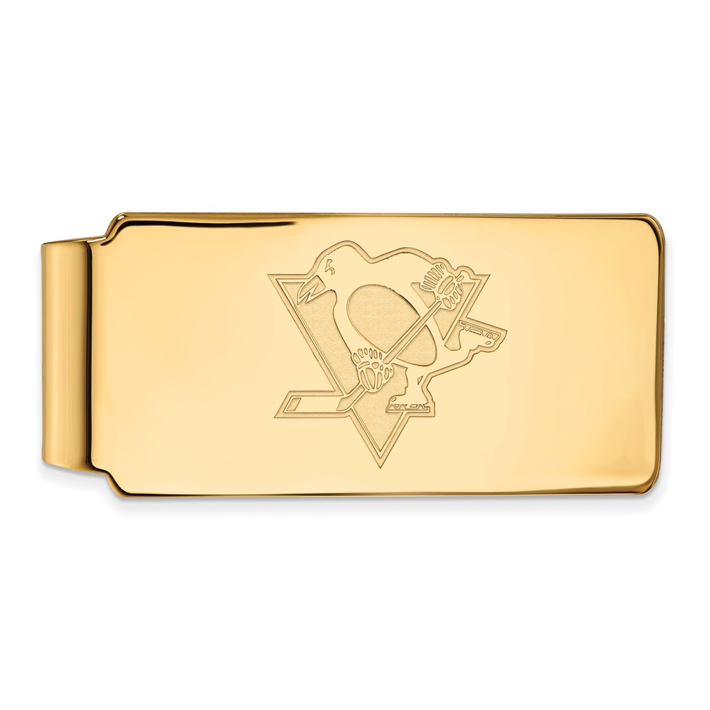 10k Yellow Gold NHL Pittsburgh Penguins Money Clip