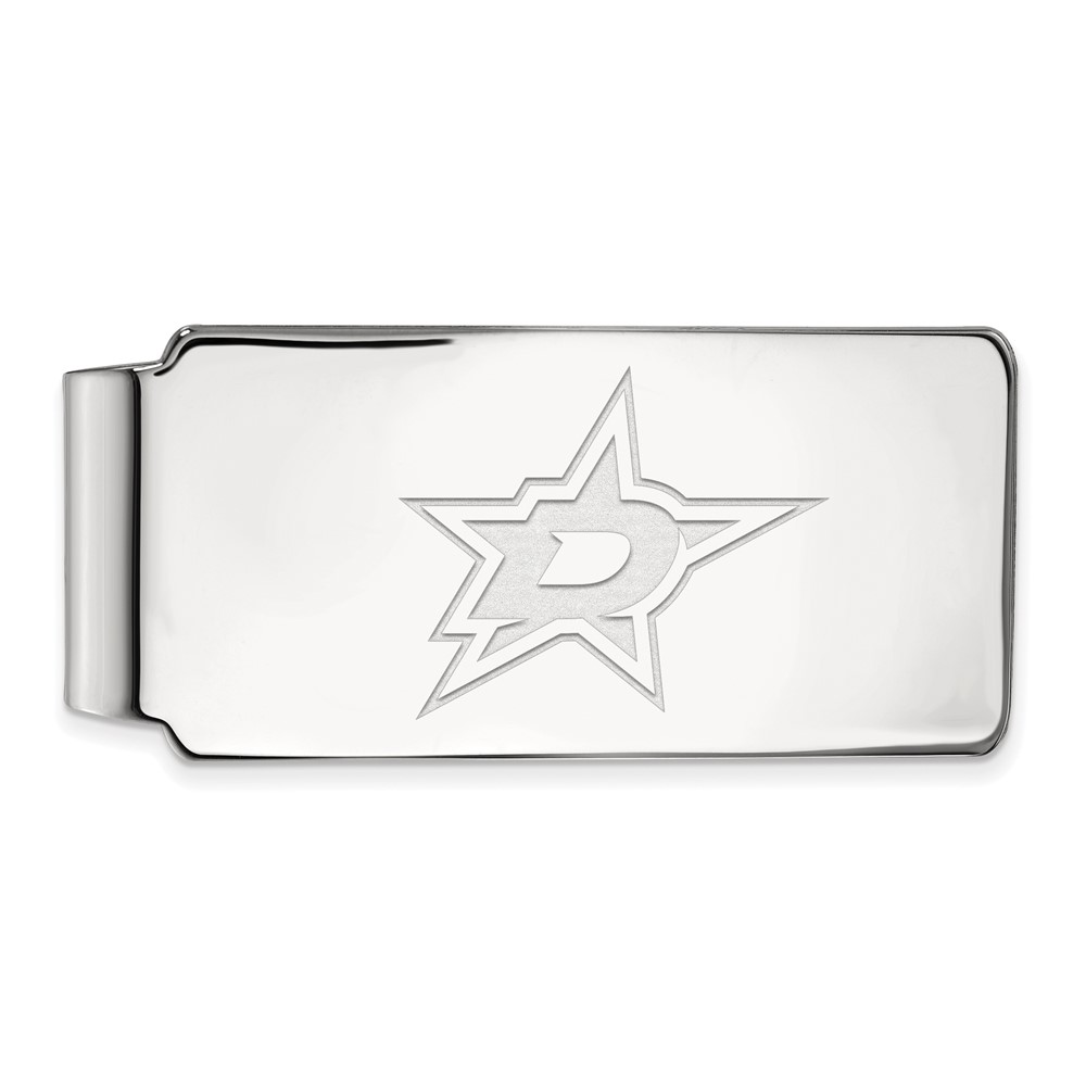 14k White Gold NHL Dallas Stars Money Clip