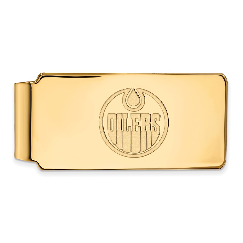 14k Yellow Gold NHL Edmonton Oilers Money Clip