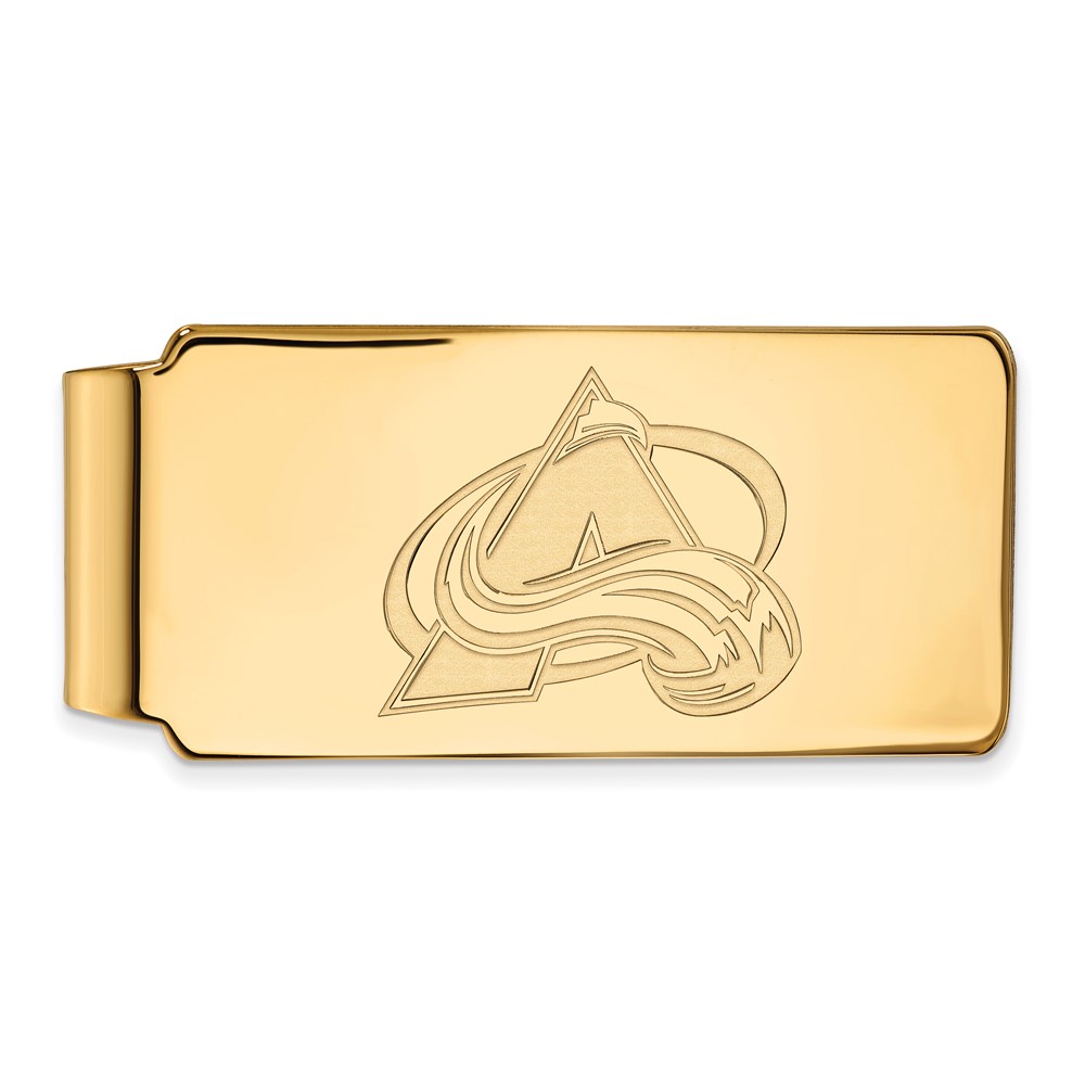 14k Yellow Gold NHL Colorado Avalanche Money Clip
