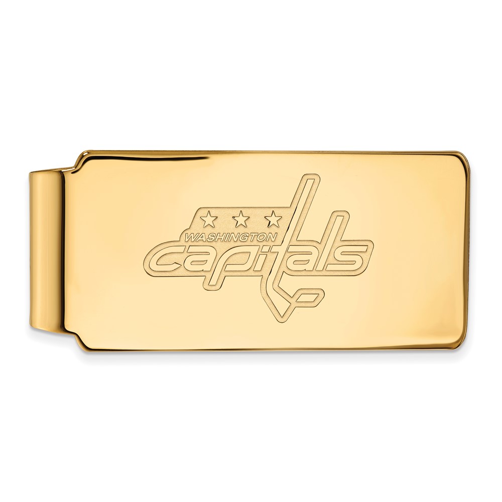 14k Yellow Gold NHL Washington Capitals Money Clip
