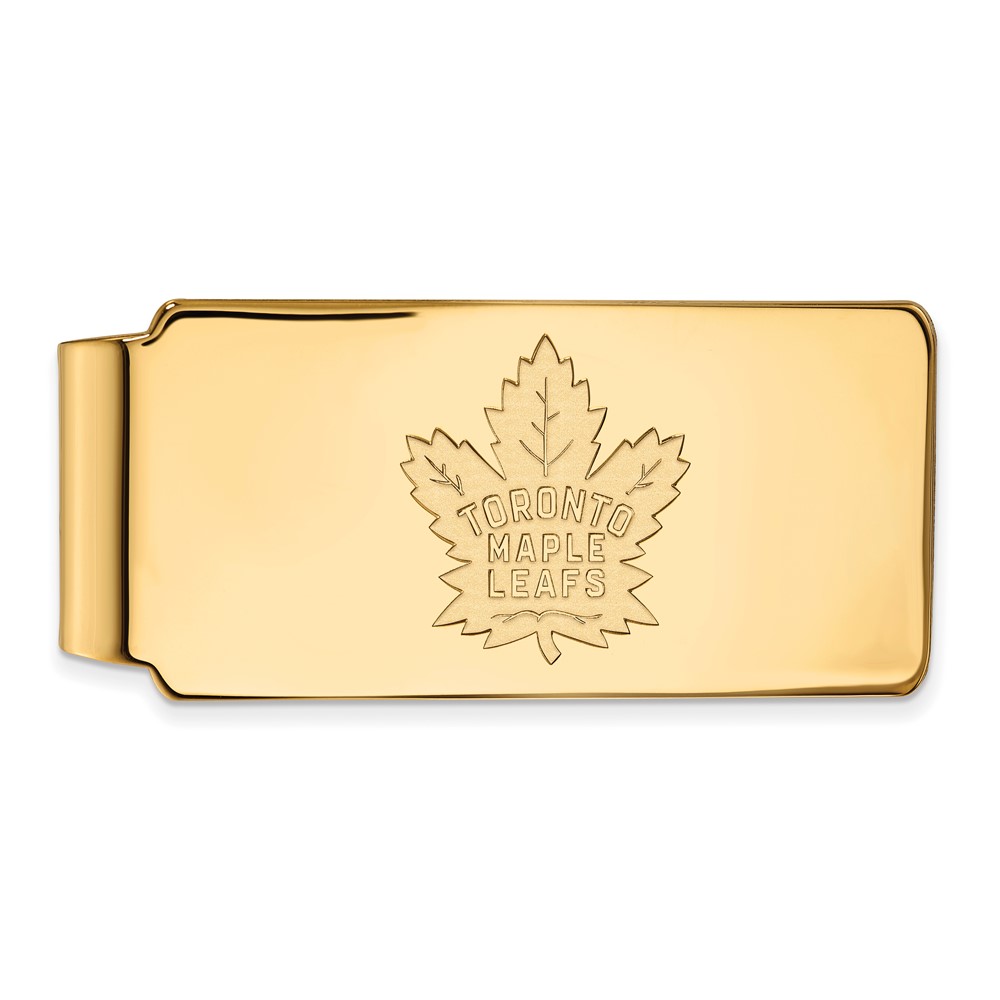 14k Yellow Gold NHL Toronto Maple Leafs Money Clip