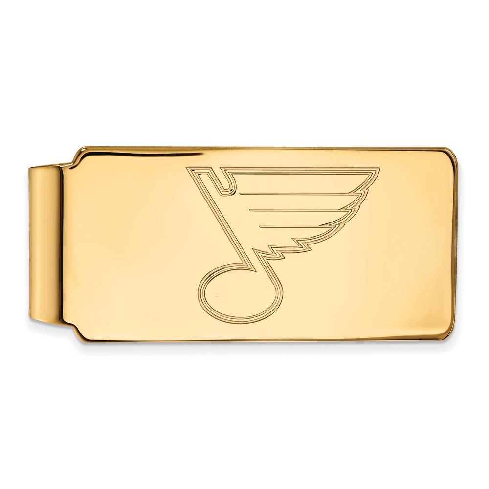 14k Yellow Gold NHL St. Louis Blues Money Clip