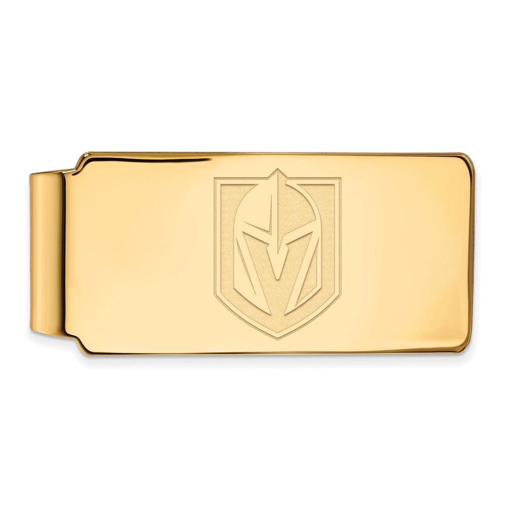 SS 14k Yellow Gold Plated NHL Vegas Golden Knights Money Clip