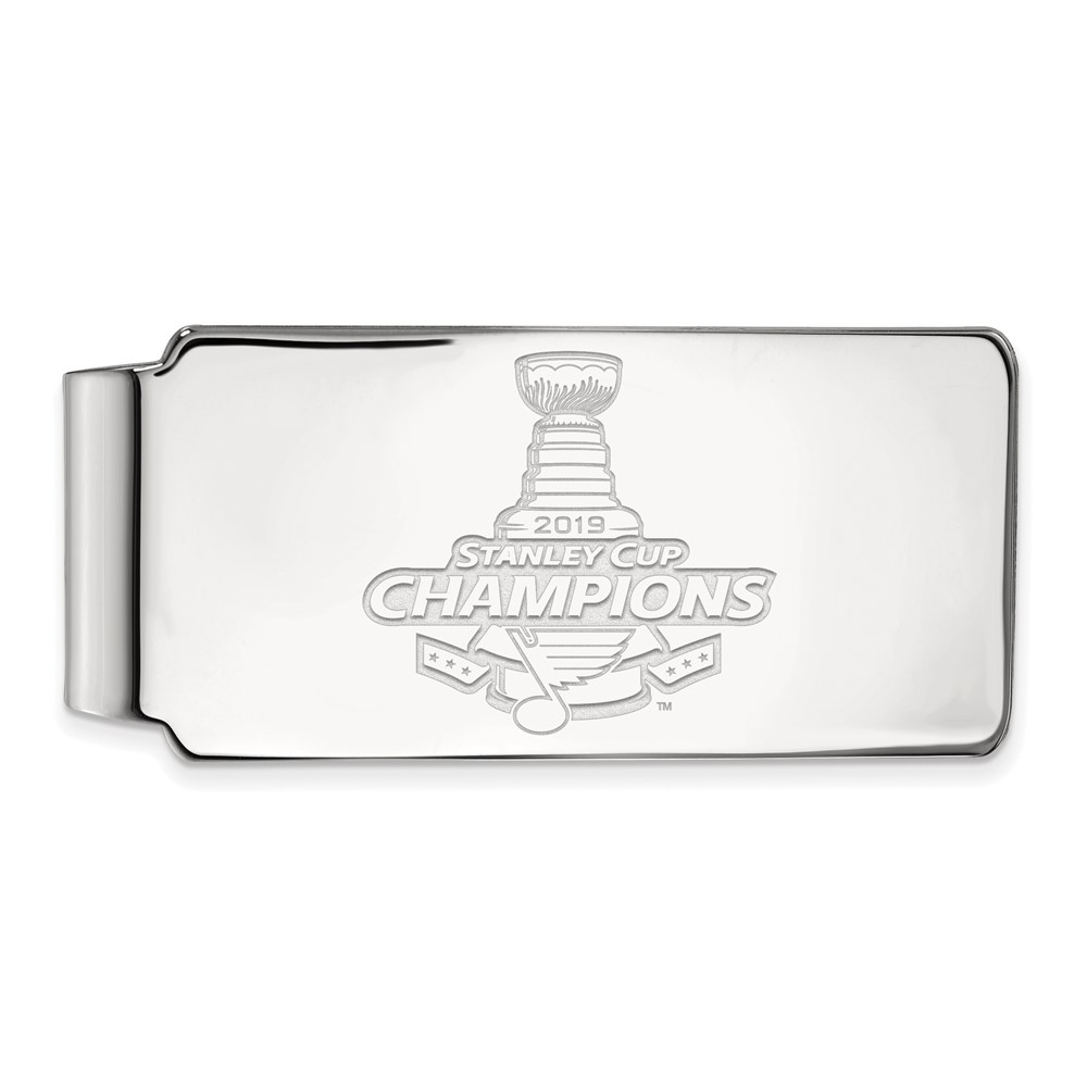 Sterling Silver NHL 2019 Stanley Cup St. Louis Blues Money Clip