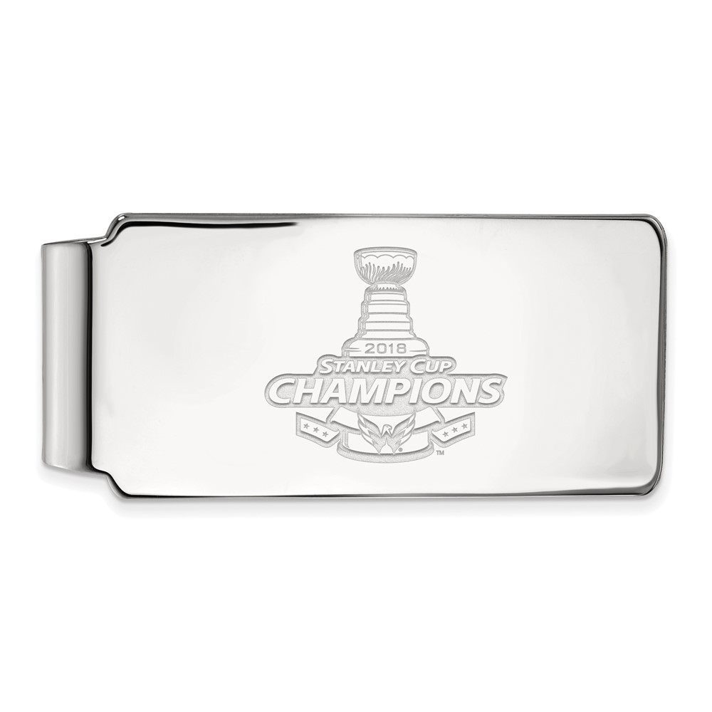 Sterling Silver NHL Stanley Cup Washington Capitals Money Clip