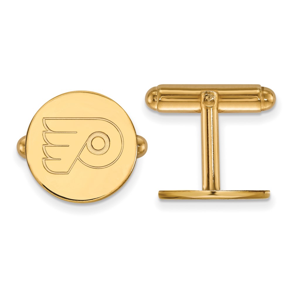 14k Yellow Gold NHL Philadelphia Flyers Cuff Links