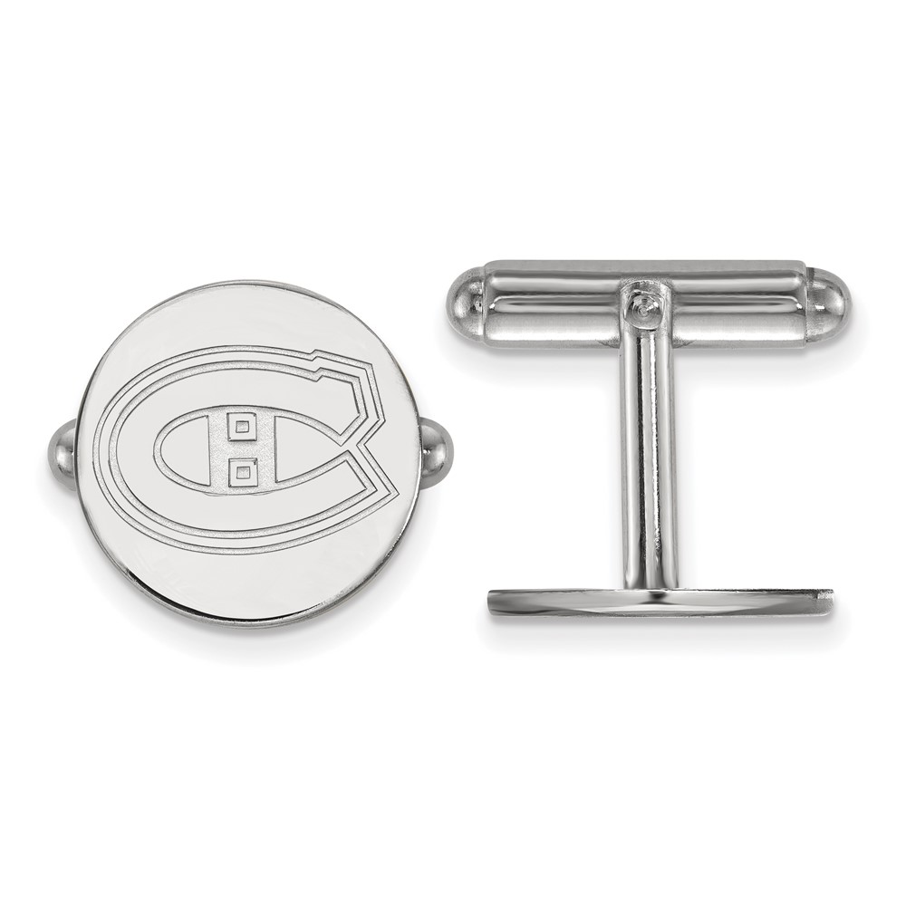Sterling Silver NHL Montreal Canadiens Cuff Links