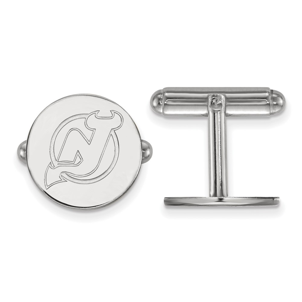 Sterling Silver NHL New Jersey Devils Cuff Links