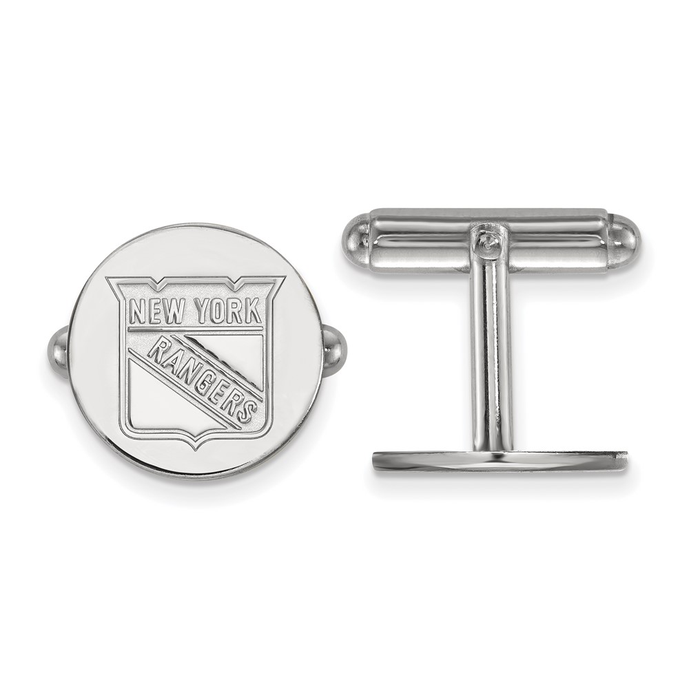 Sterling Silver NHL New York Rangers Cuff Links