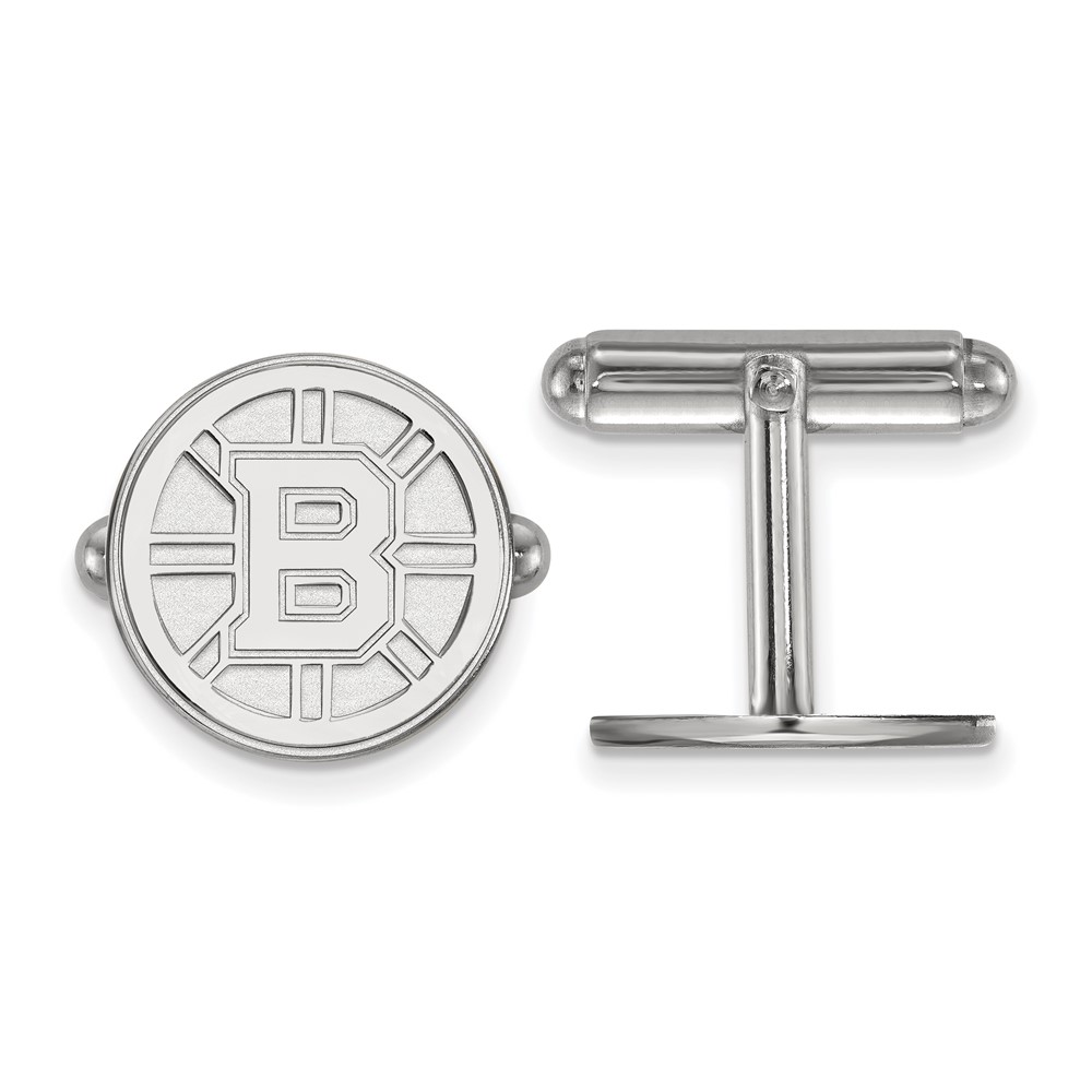 Sterling Silver NHL Boston Bruins Cuff Links