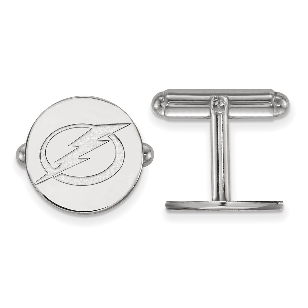 Sterling Silver NHL Tampa Bay Lightning Cuff Links