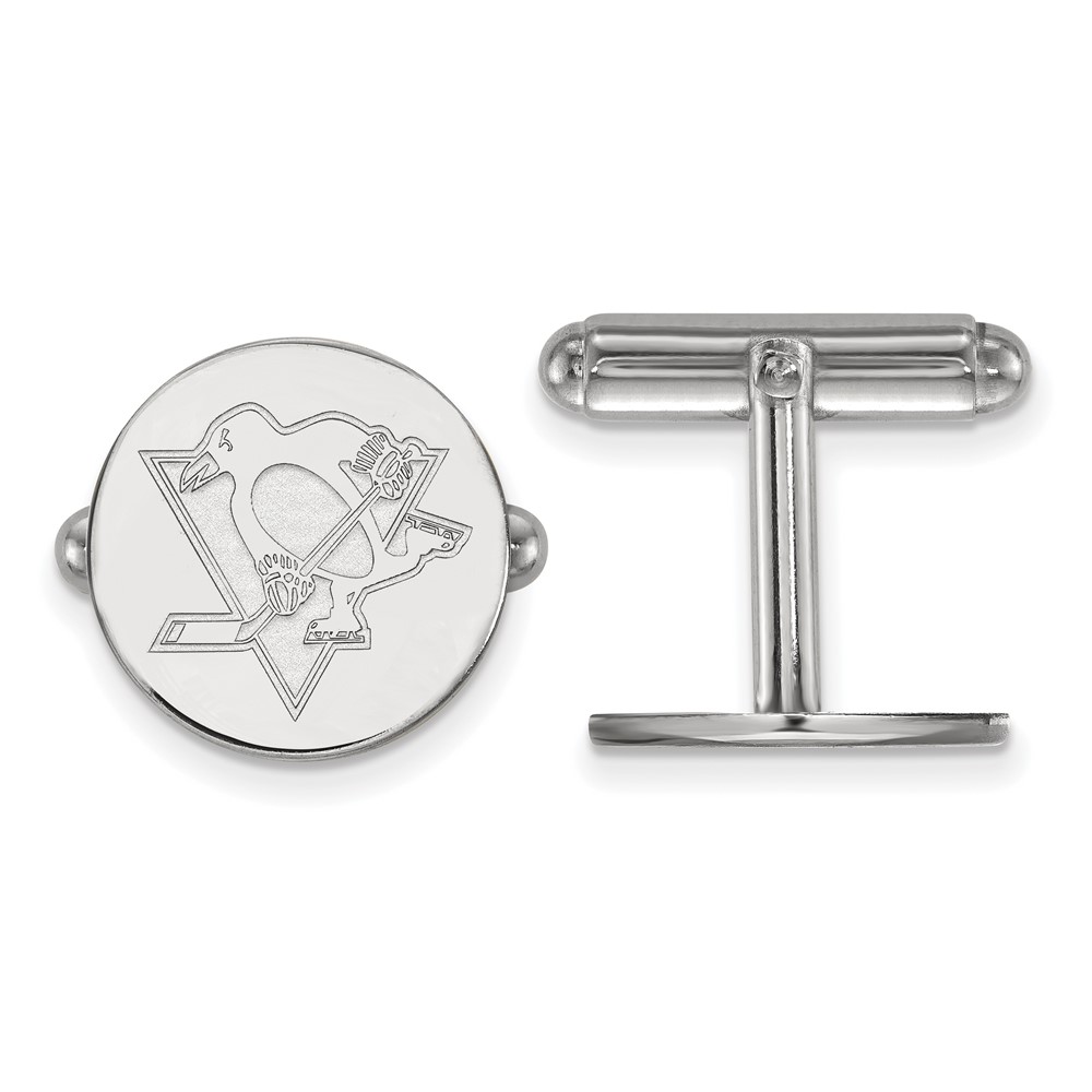 Sterling Silver NHL Pittsburgh Penguins Cuff Links