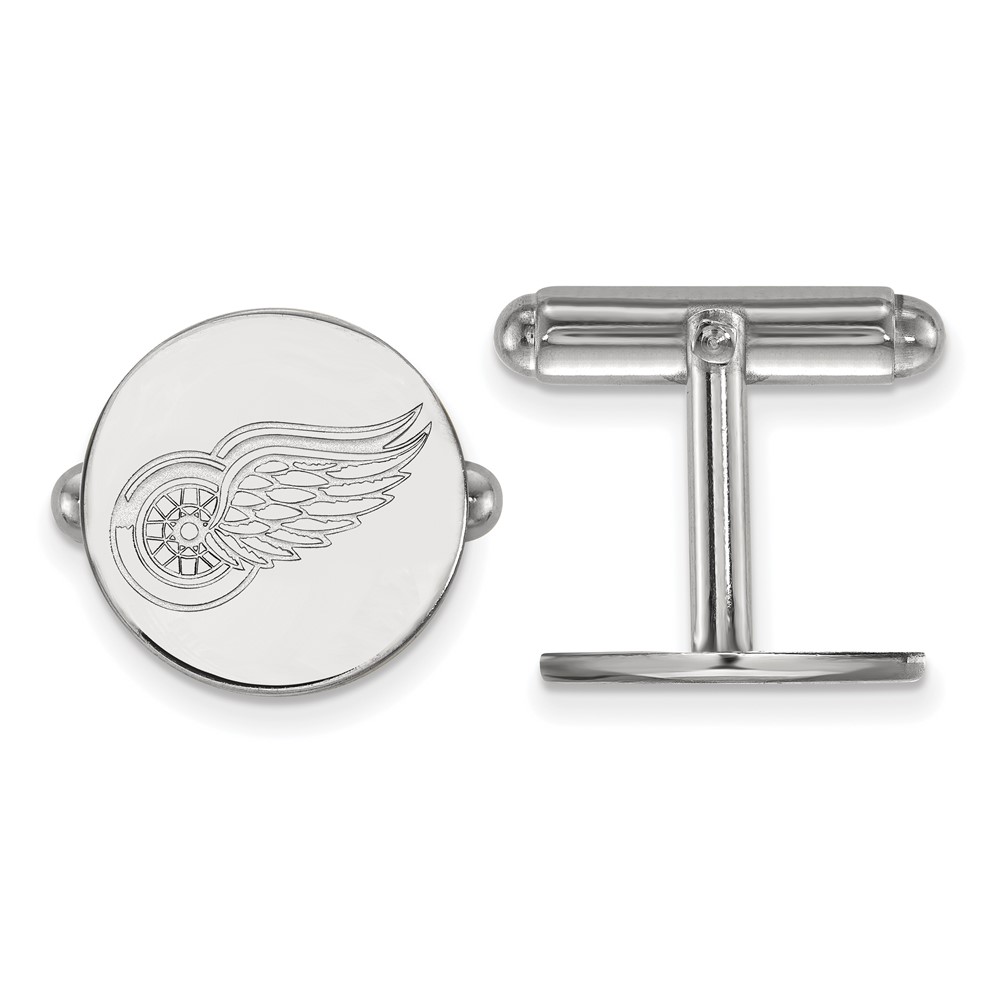 Sterling Silver NHL Detroit Red Wings Cuff Links