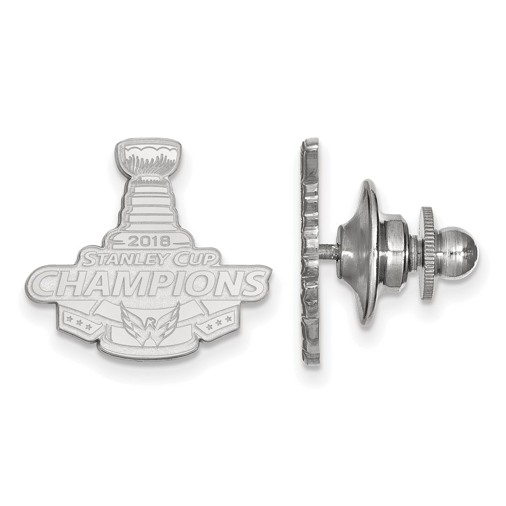Sterling Silver Stanley Cup Washington Capitals Lapel/Tie Pin