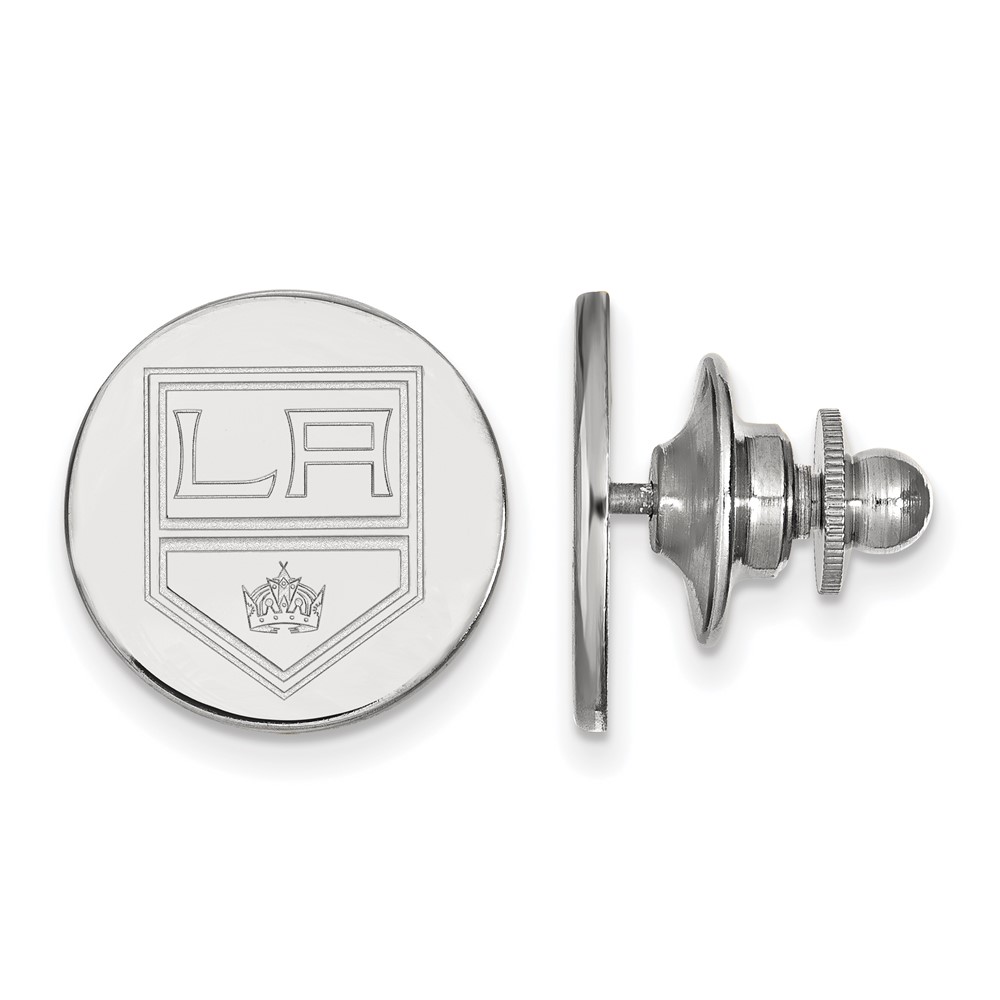 14k White Gold NHL Los Angeles Kings Disc Lapel or Tie Pin