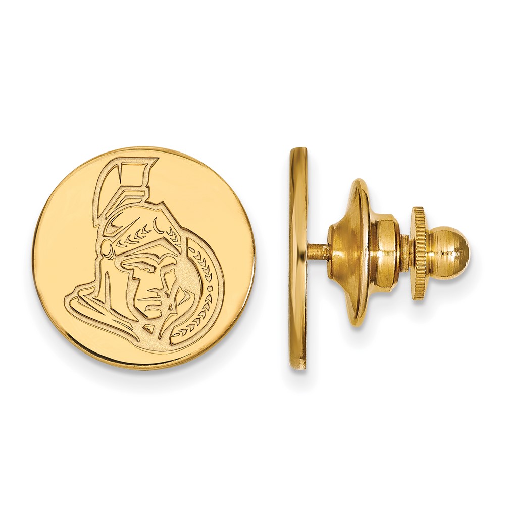 14k Yellow Gold NHL Ottawa Senators Disc Lapel or Tie Pin