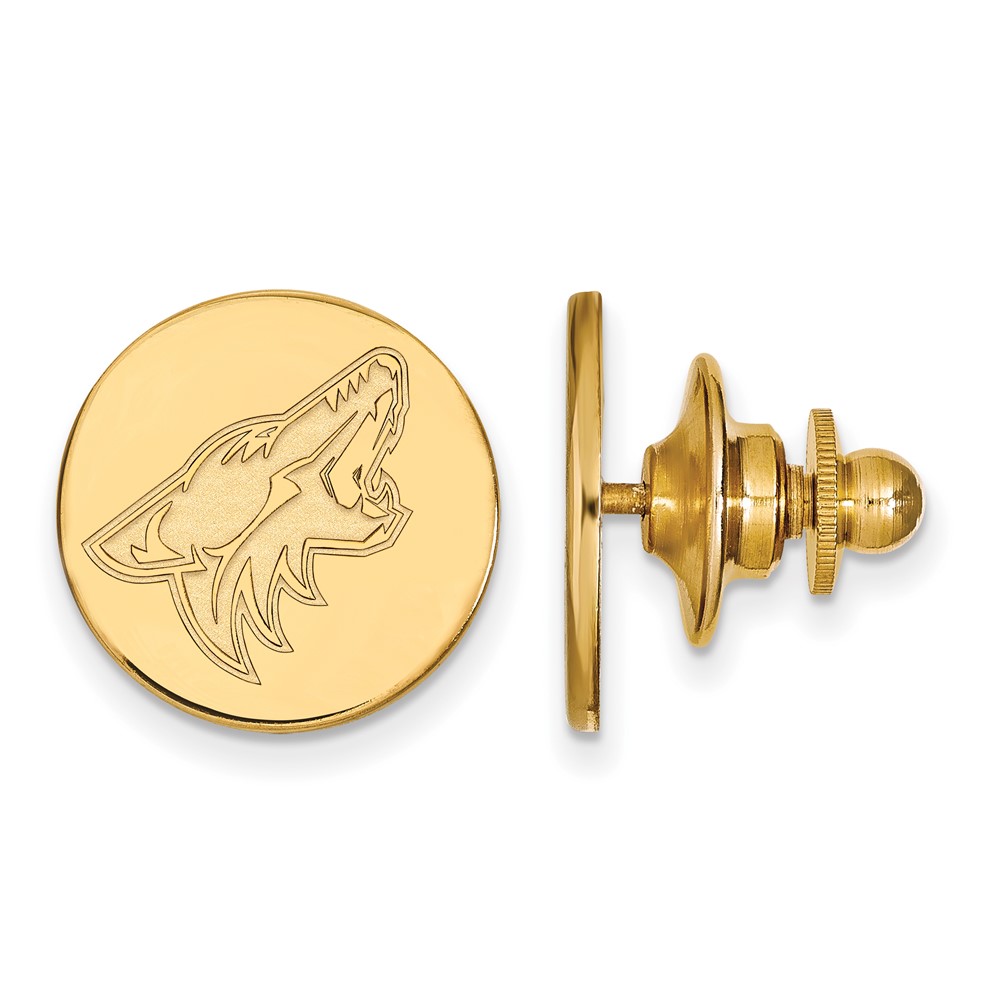 14k Yellow Gold NHL Arizona Coyotes Disc Lapel or Tie Pin