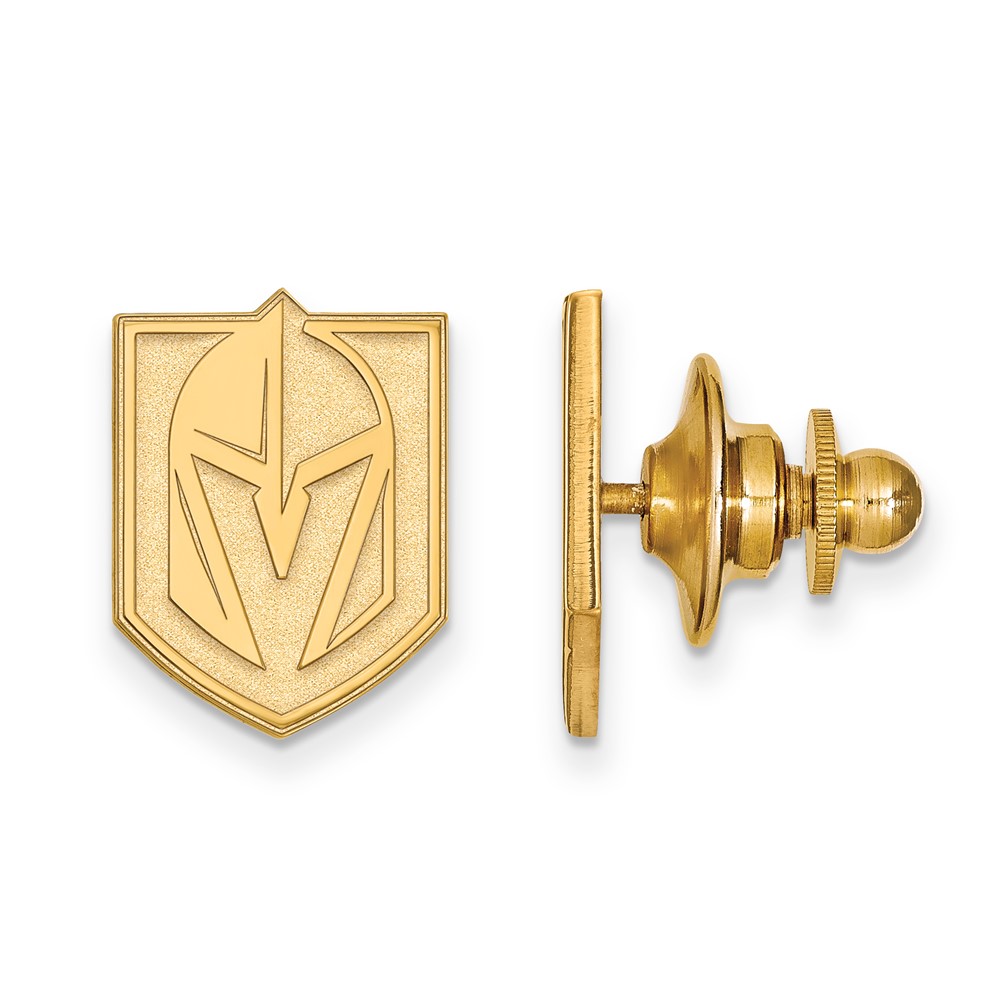 SS 14k Yellow Gold Plated NHL Vegas Golden Knights Lapel or Tie Pin