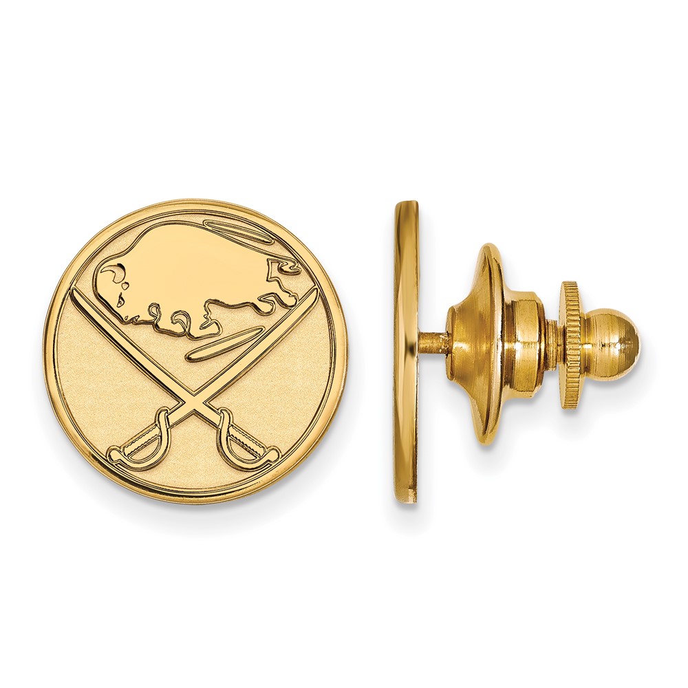 SS 14k Yellow Gold Plated NHL Buffalo Sabres Lapel or Tie Pin