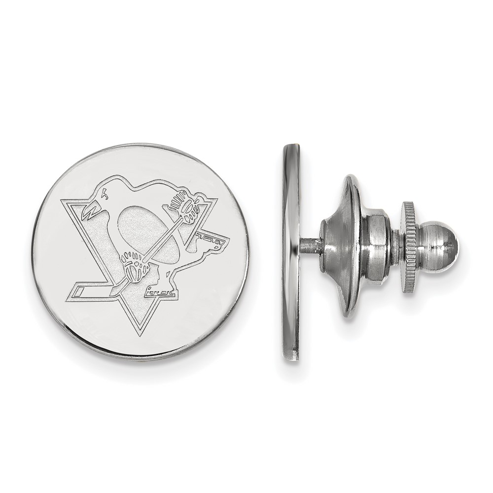 Sterling Silver NHL Pittsburgh Penguins Lapel / Tie Pin