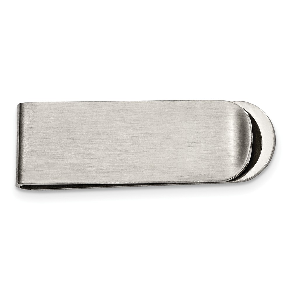 Men's Stainless Steel Brushed Money Clip