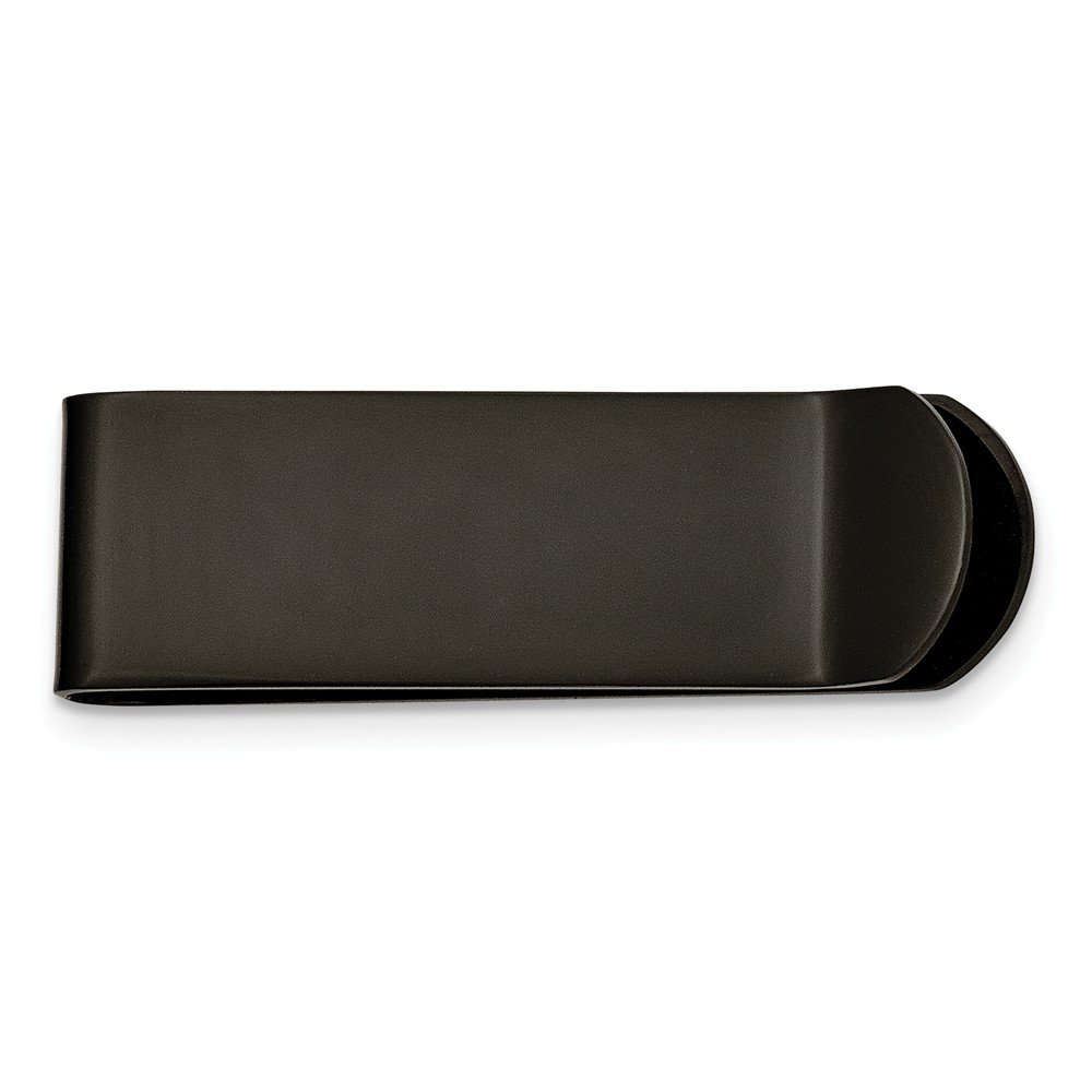 Men&#039;s Stainless Steel Black-plated Money Clip