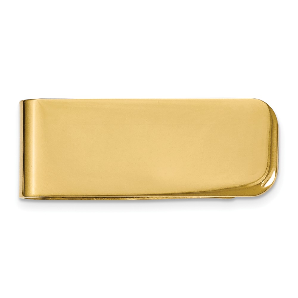 Men's Stainless Steel Gold Tone Plated Money Clip