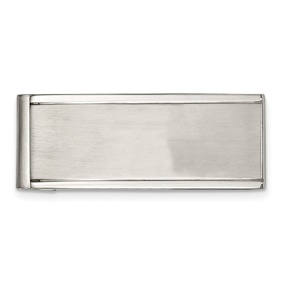 Men's Stainless Steel Grooved Edge Money Clip Men's Stainless Steel Grooved Edge Money Clip