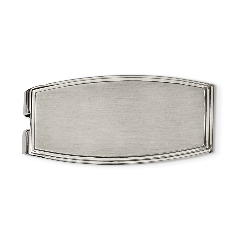 Men&#039;s Stainless Steel Double Ridged Edge Money Clip