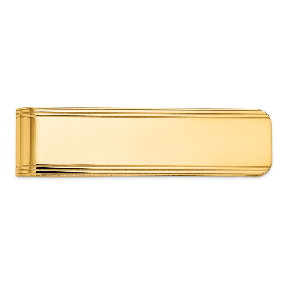 Men's 14k Yellow Gold Carved Fold-Over Money Clip