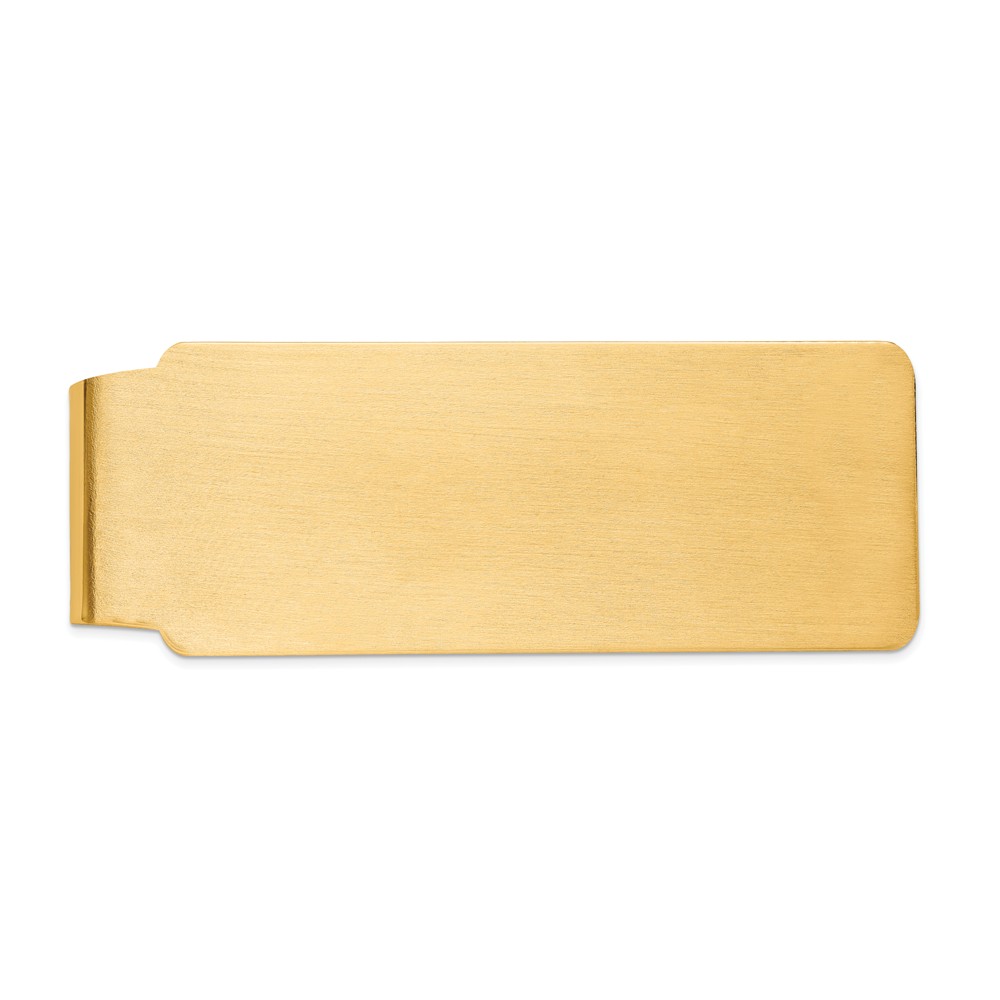 Men's 14k Yellow Gold Satin Fold-Over Money Clip