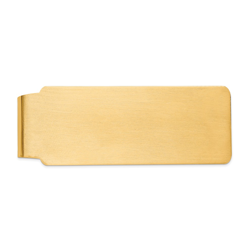 Men&#039;s 14k Yellow Gold Satin Fold-Over Money Clip