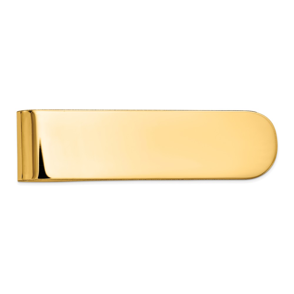 Men&#039;s 14k Yellow Gold Polished Slim Fold-Over Money Clip