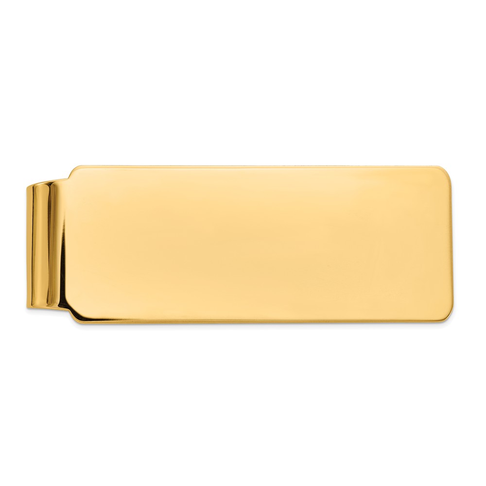 Men&#039;s 14k Yellow Gold Polished Fold-Over Money Clip