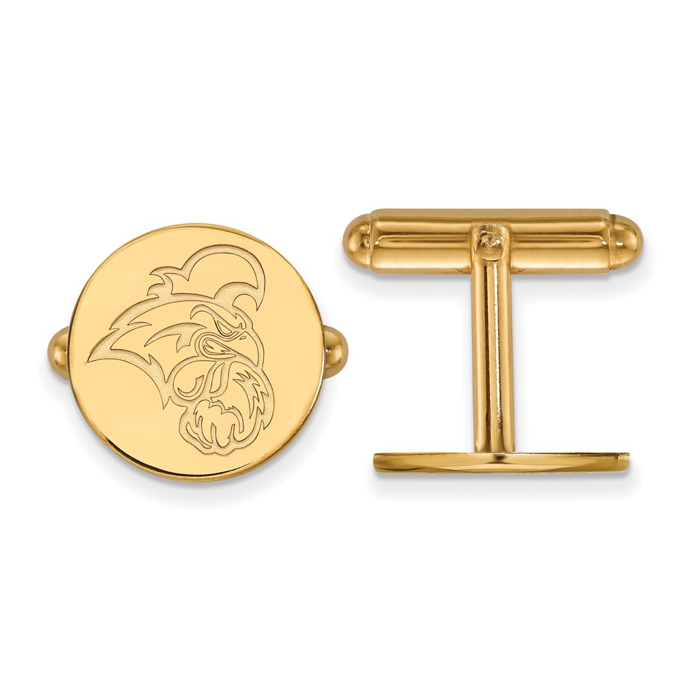 NCAA 14k Yellow Gold Coastal Carolina University Cuff Links